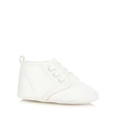 RJR.John Rocha Babies ivory silk Christening booties